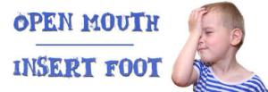 open mouth insert foot